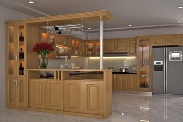 Gỗ tự nhiên mang lại vẻ ấm áp và sang trọng