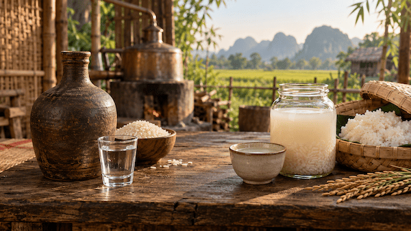 Rượu đế và rượu nếp khác nhau như thế nào?