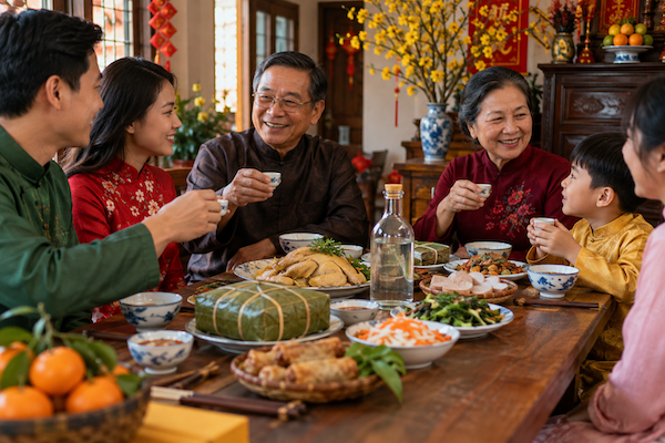 Chọn rượu hợp mâm cơm Tết truyền thống
